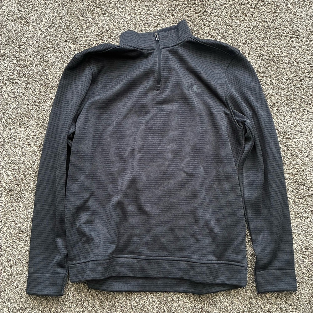 NWT Under Armour Storm Golf Men's Large Gray Quarter-Zip Fleece